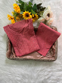 Zoya Butter touch cotton soft Muqaish Sqaure Neck