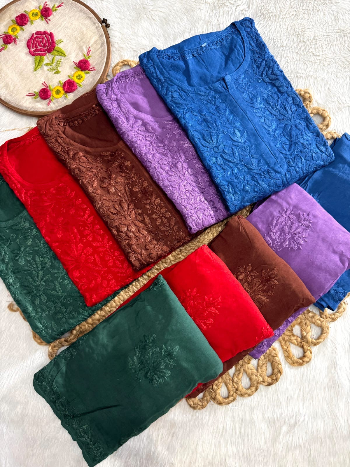 Ayaat 3d worked Premium Rayon Kurta with Plazzo