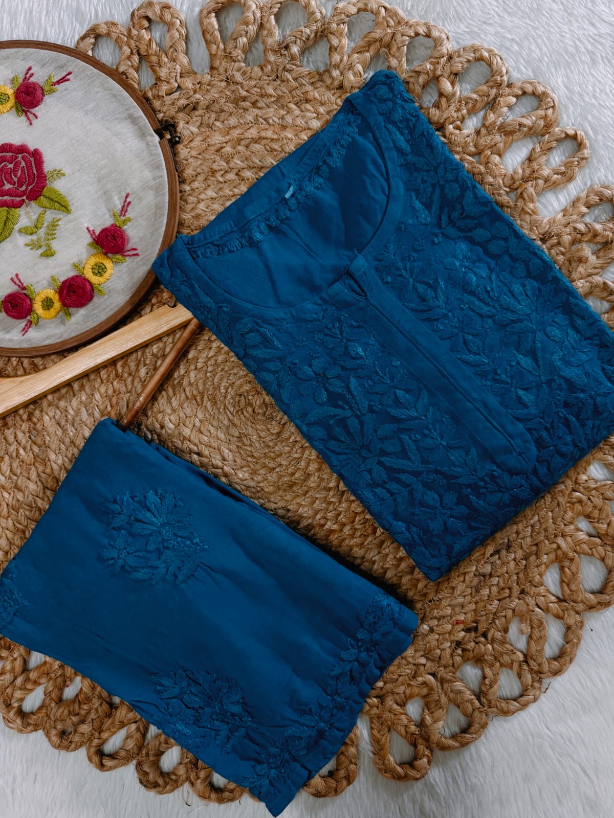 Ayaat 3d worked Premium Rayon Kurta with Plazzo