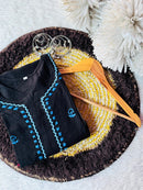 Black Side border Modal kurta