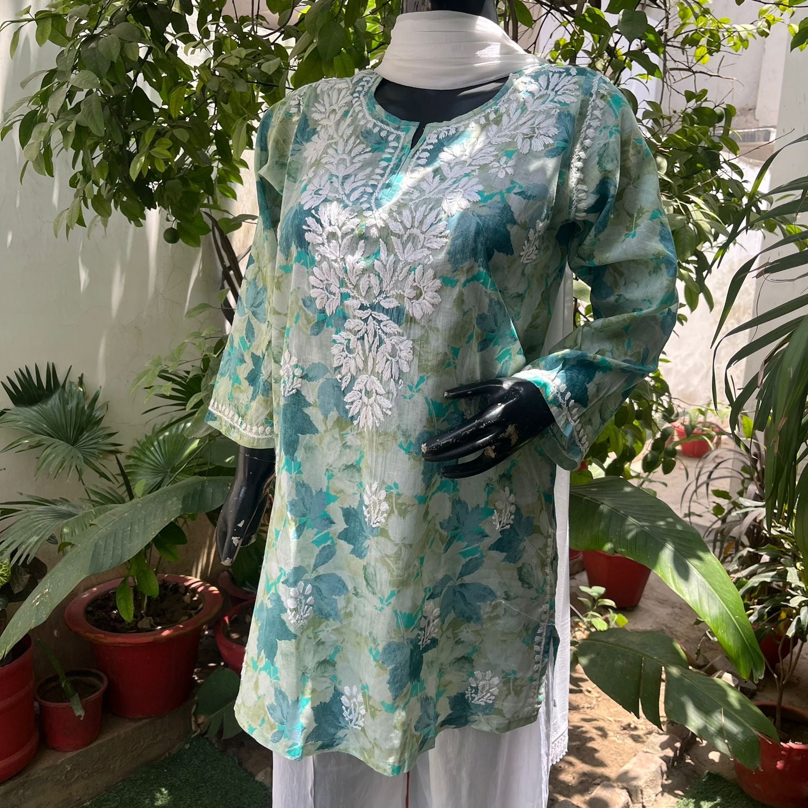 Latest Mul Print Short Kurti