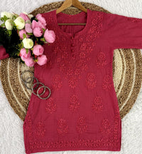 Ghasspatti Handwork cotton short top