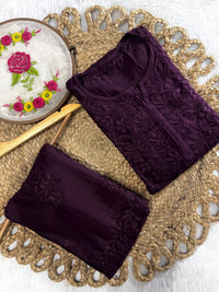 Ayaat 3d worked Premium Rayon Kurta with Plazzo