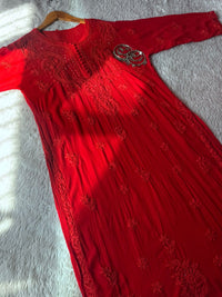 Muqaish Gala Jaal Viscose Kurti Set