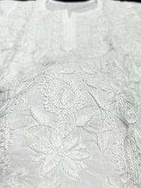 White Pure Cotton Short Top