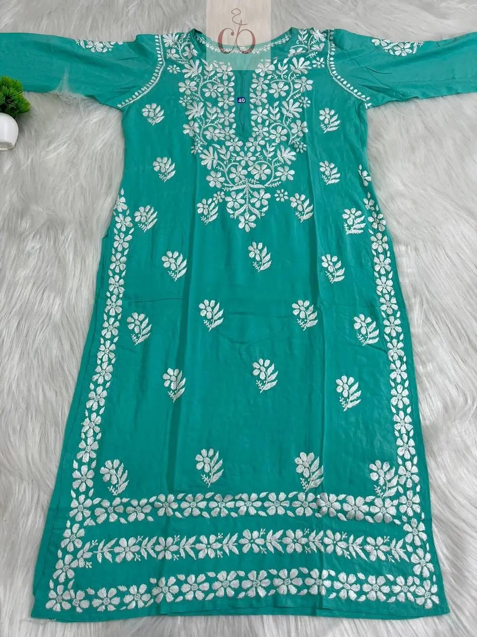 Double Bell Modal Kurti - Chikankari Officialchikan kurti lucknowi chikankari chikankarikurti best kurti kurtis for summer lakhnawi chikan 