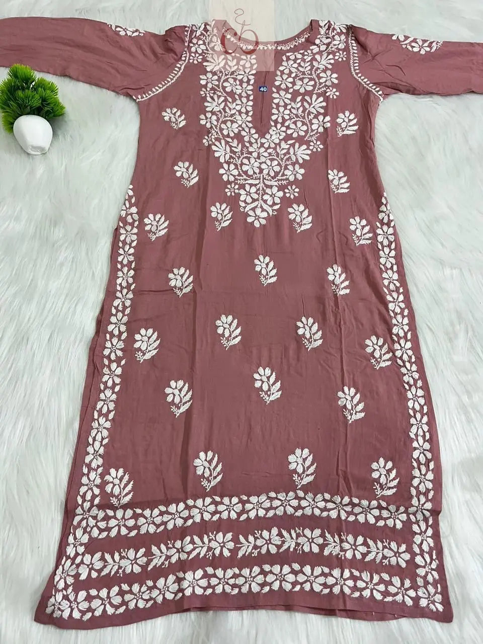 Double Bell Modal Kurti - Chikankari Officialchikan kurti lucknowi chikankari chikankarikurti best kurti kurtis for summer lakhnawi chikan 