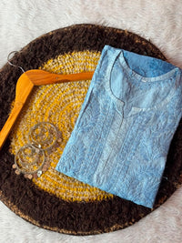 Chanderi Ombre long Soft Kurta