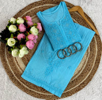 3D anchor Square Gala Muqaish thread Hand work 2pc Set