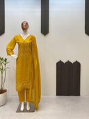 Georgette embroidered Fully worked suit Set