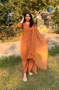 Self printed Co-ord comfort brasso dyed Cotton