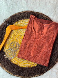 Chanderi Ombre long Soft Kurta