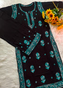Classic black Multi color thread combo