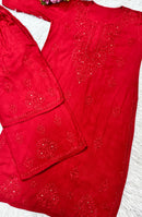 Heavy Muqaish work zoya Rayon Soft 3pc Set