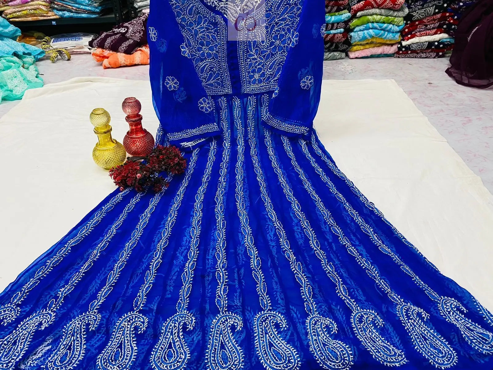 Yok Georgette’ Anarkali - Chikankari Official