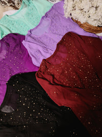 Small Sizes Viscose Muqaish Chikankari