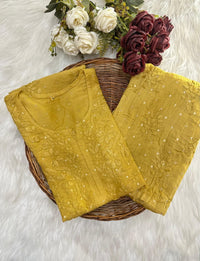 Chanderi Golden Dots Set