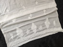 Chiffon dupa with border boota 
And chandi pattern
Along lace