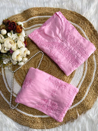 Premium crafted Pastel shade Kurta and plazzo