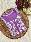 Heavy Ayaat Modal cotton chikankari
