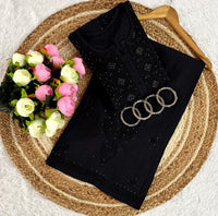 3D anchor Square Gala Muqaish thread Hand work 2pc Set