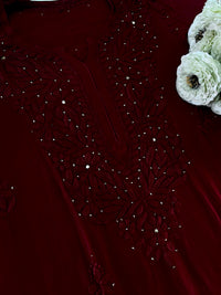 Zoya Muqaish In Rose 3pc set