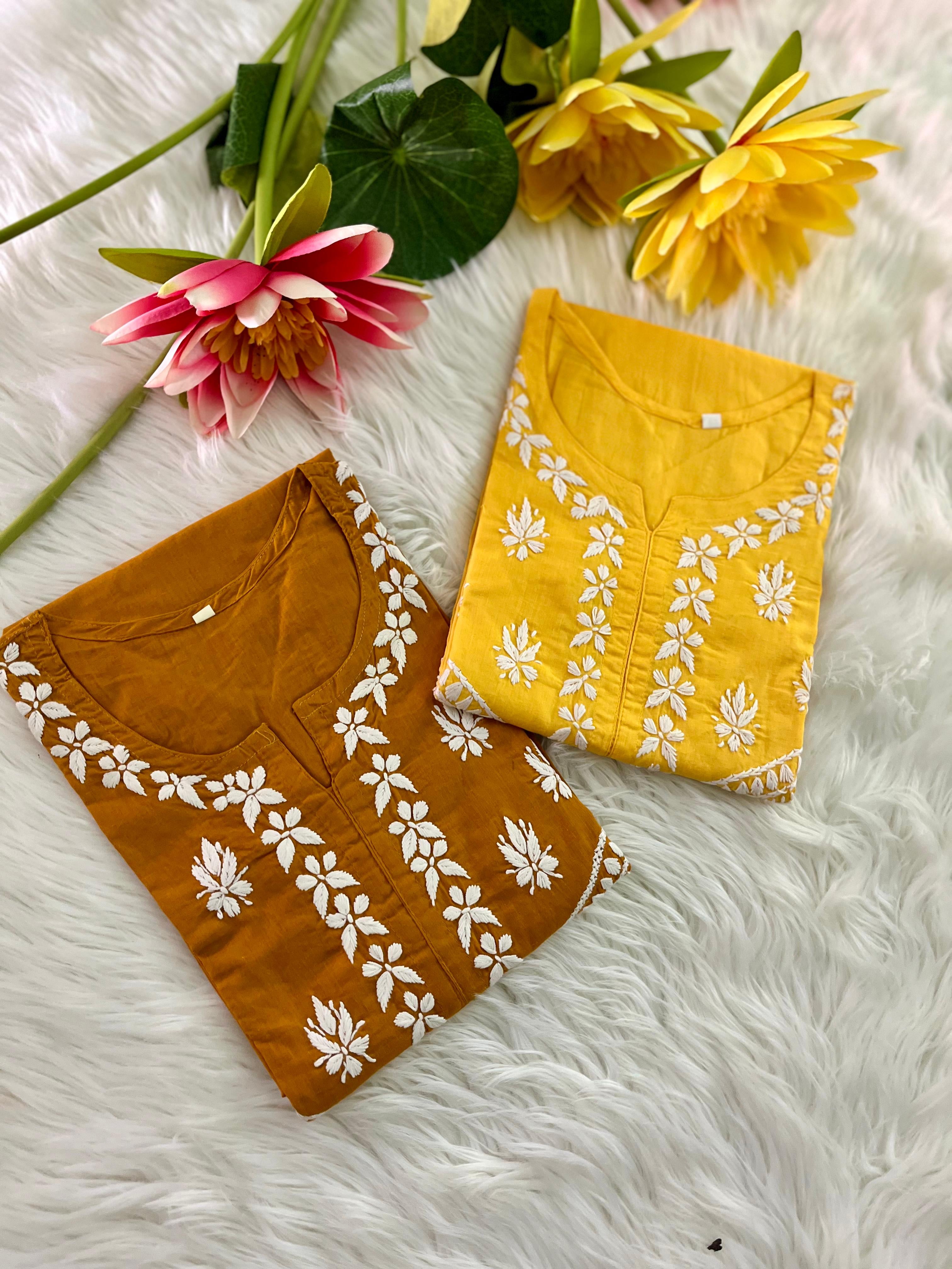 Buy 1 Get 1 Cotton Embroidered Kurta for every day