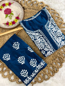 Modal big Buta embroidered Kurta & Plazzo