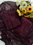 Zoya Muqaish Work Chikankari 3pc Set