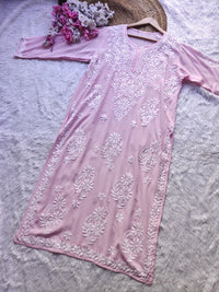Modal Premium chikankari Big Buta Kurta