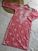 Pure printed Cotton chikankari kurta