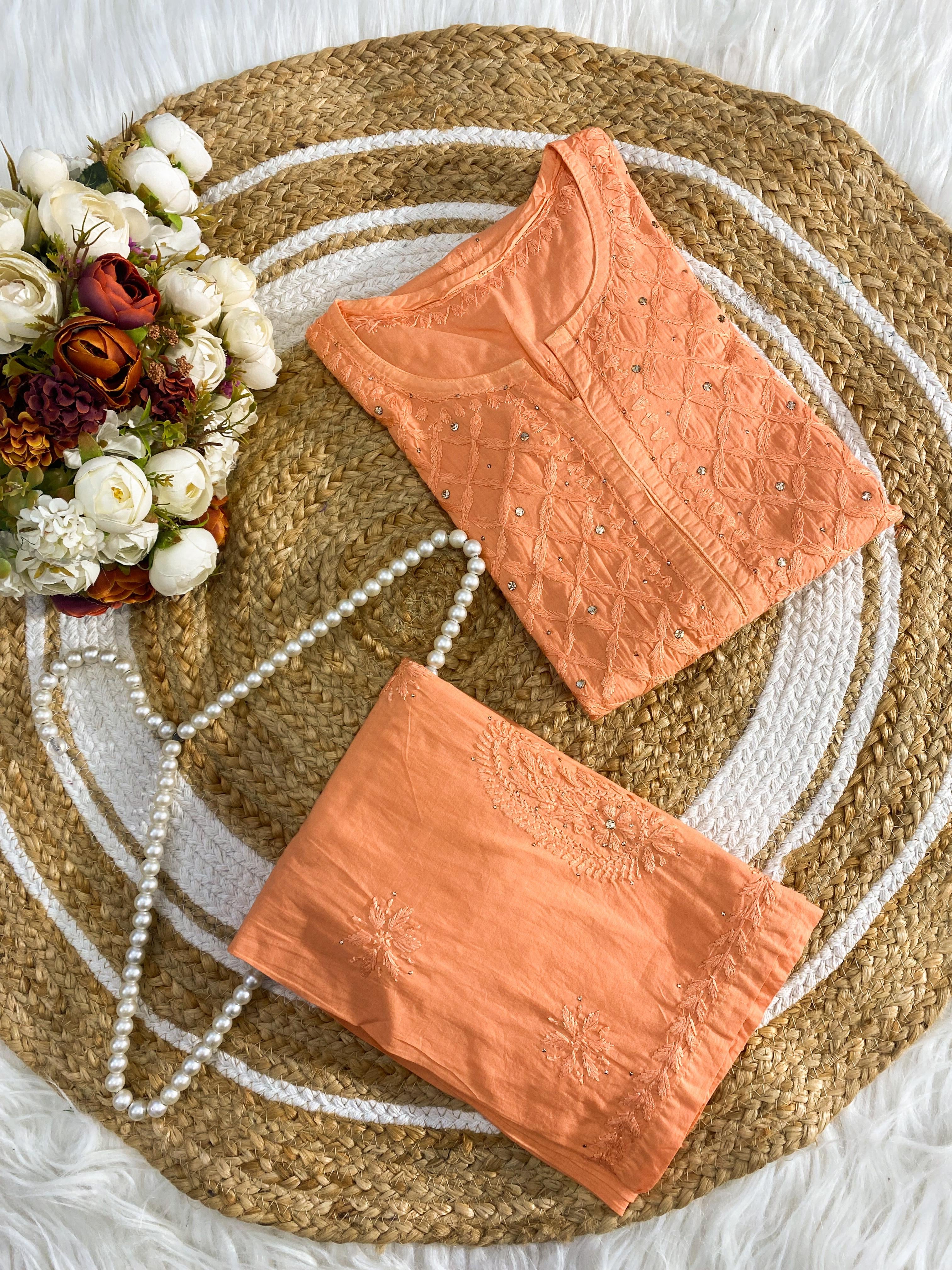 Muqaish work Zoya chikankari Set