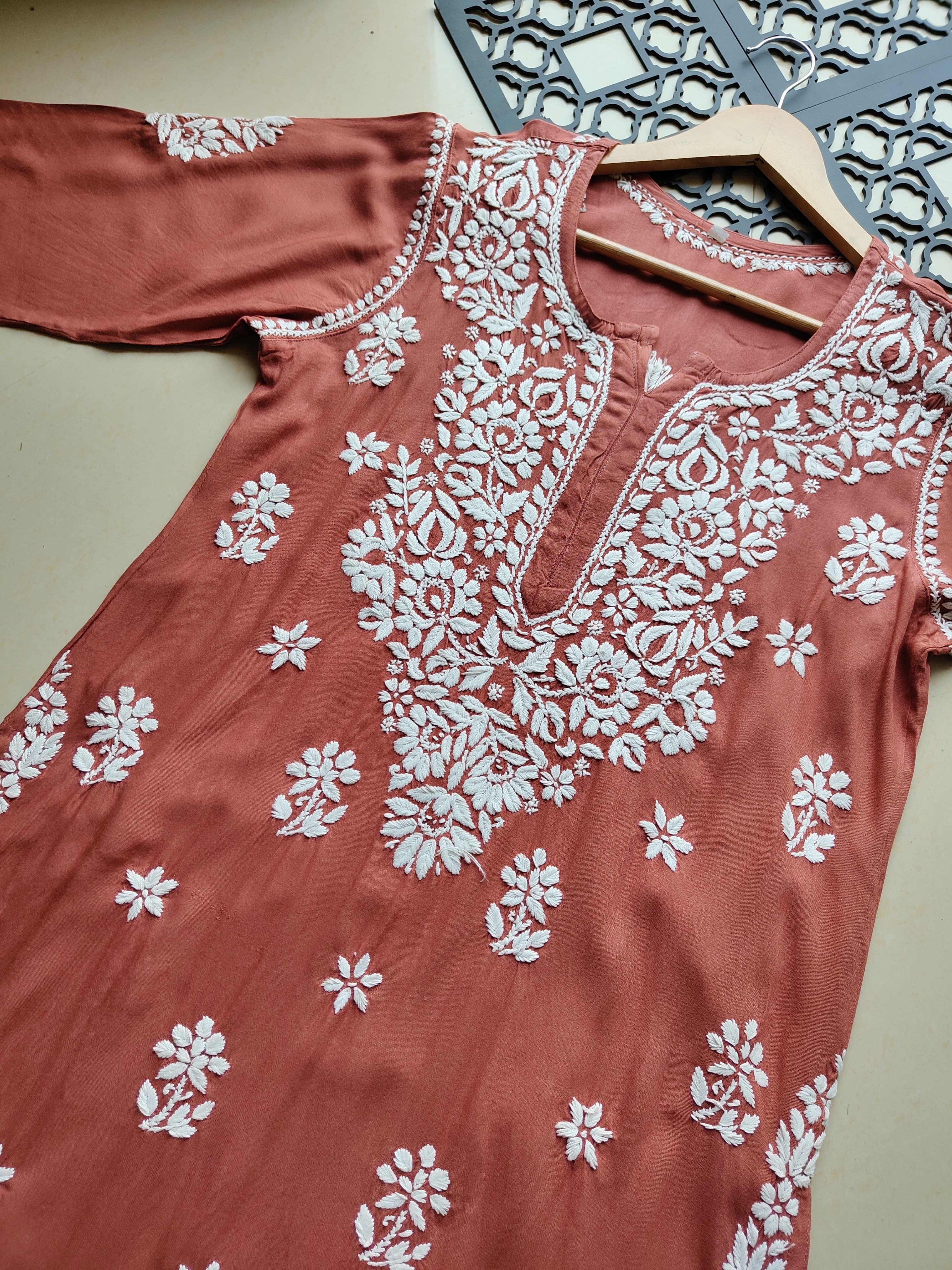 Fancy Rayon Kurta with heavy work
