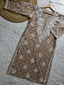 Pure printed Cotton chikankari kurta
