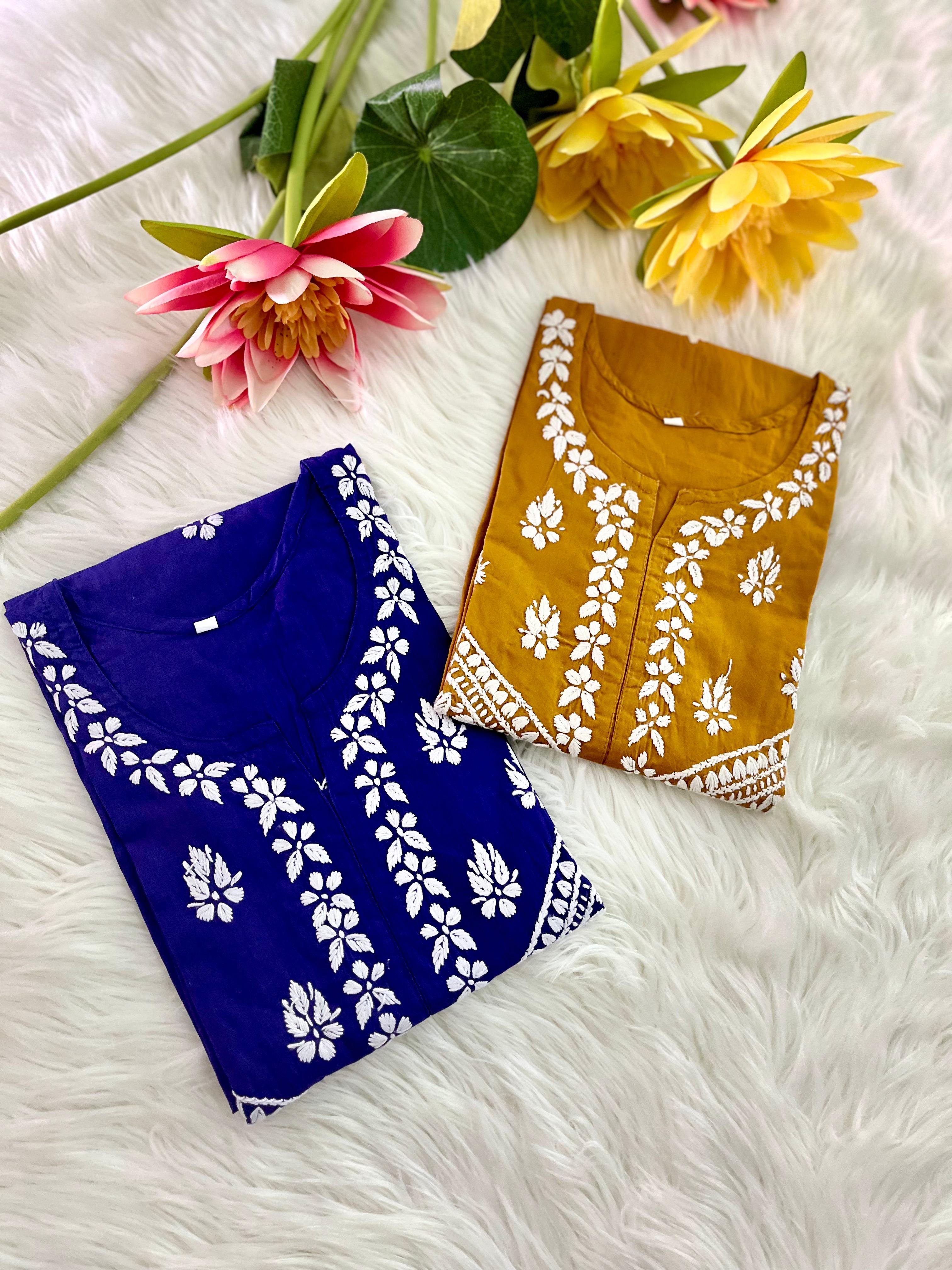 Buy 1 Get 1 Cotton Embroidered Kurta for every day