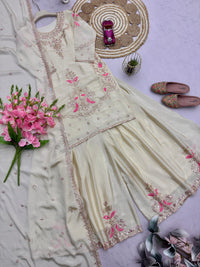 Cream silk 3pc designer Set
