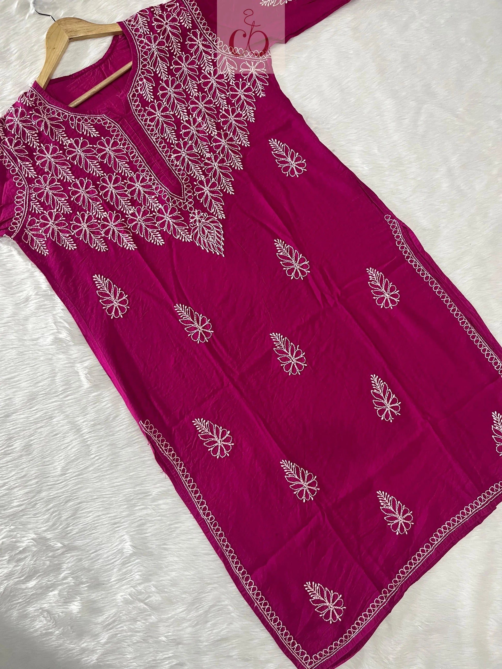 Light & Butter Soft Chikankari kurtis - Chikankari Official