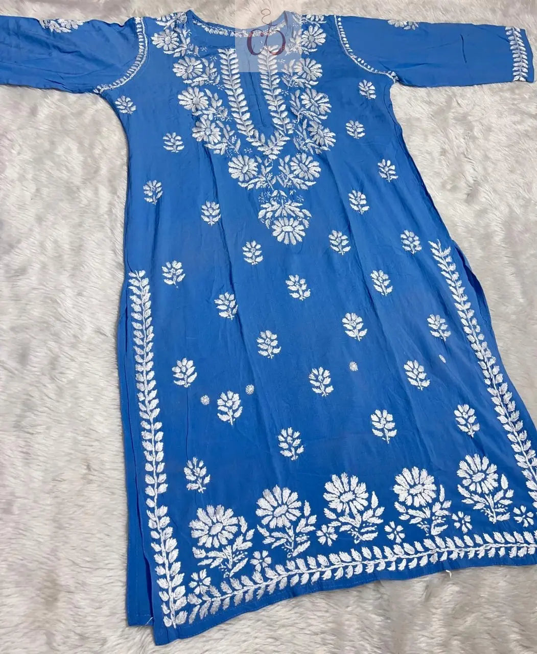 Modal Chikankari Kurta ( Premium ) - Chikankari Official 