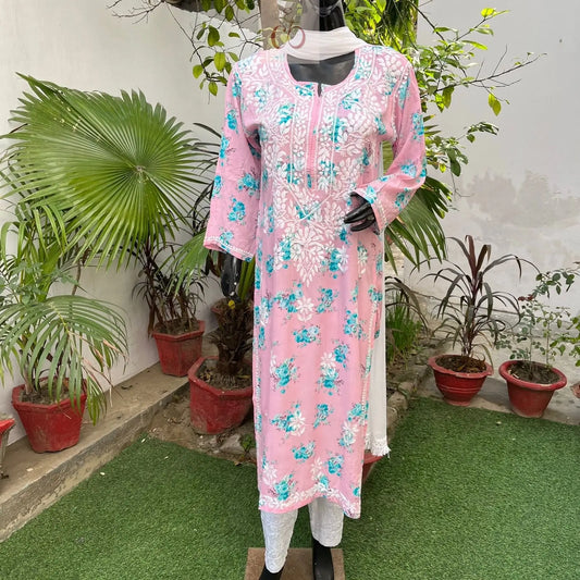 Modal Digital Print kurta - Chikankari Official