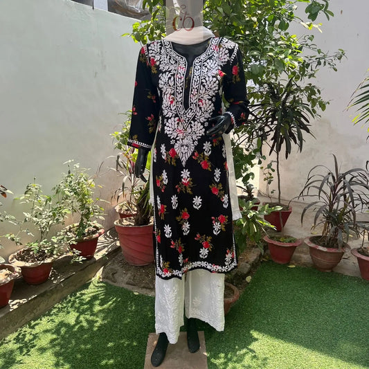 Modal Digital printed Kurtas - Chikankari Official