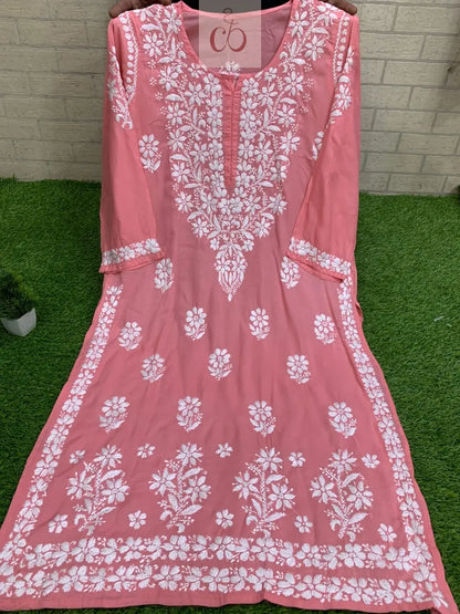 Modal Heavy Daman Kurtis - Chikankari Official