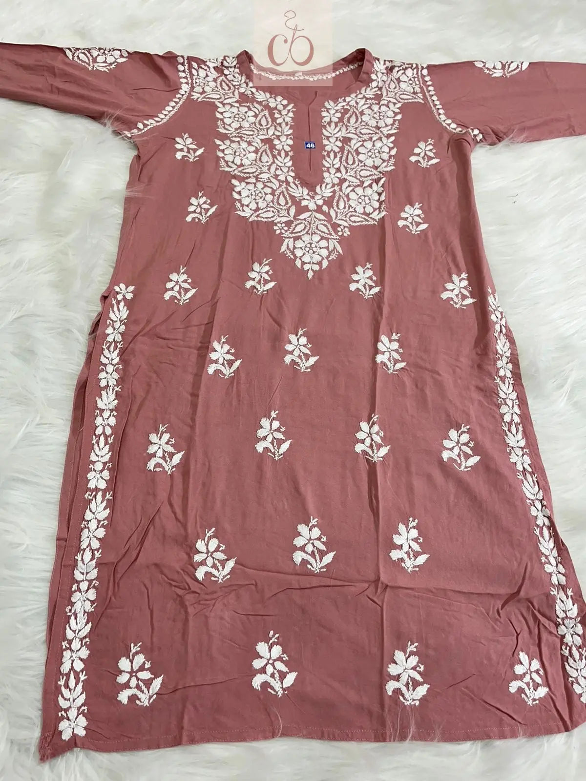 Rayon Gala buti - Chikankari Officialchikan kurti lucknowi chikankari chikankarikurti best kurti kurtis for summer lakhnawi chikan 