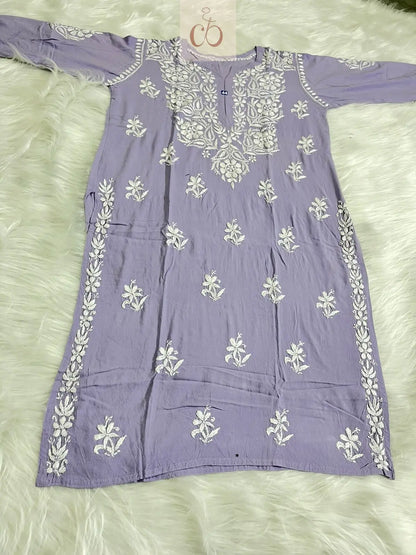 Rayon Gala buti - Chikankari Officialchikan kurti lucknowi chikankari chikankarikurti best kurti kurtis for summer lakhnawi chikan 