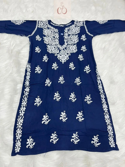 Rayon Gala buti - Chikankari Officialchikan kurti lucknowi chikankari chikankarikurti best kurti kurtis for summer lakhnawi chikan 