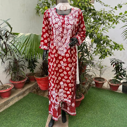 Rayon Premium Print Heavy Set - Chikankari Official