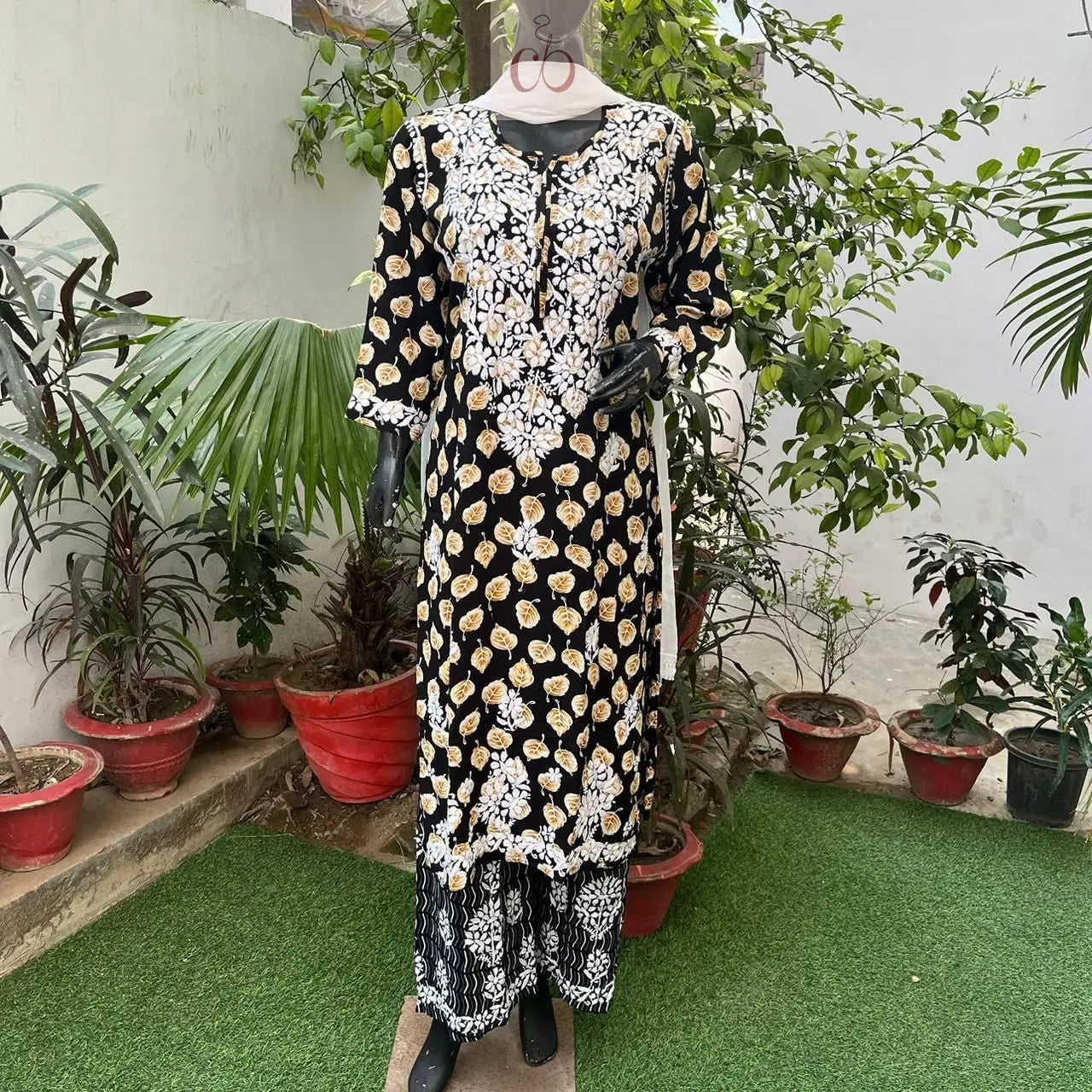 Rayon Premium Print Heavy Set - Chikankari Official