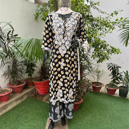 Rayon Premium Print Heavy Set - Chikankari Official