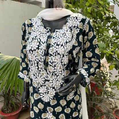 Rayon Premium Print Heavy Set - Chikankari Official