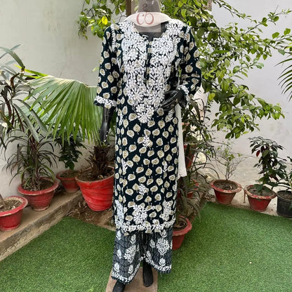 Rayon Premium Print Heavy Set - Chikankari Official