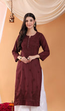 Aafia breezy Kurta - Chikankari official